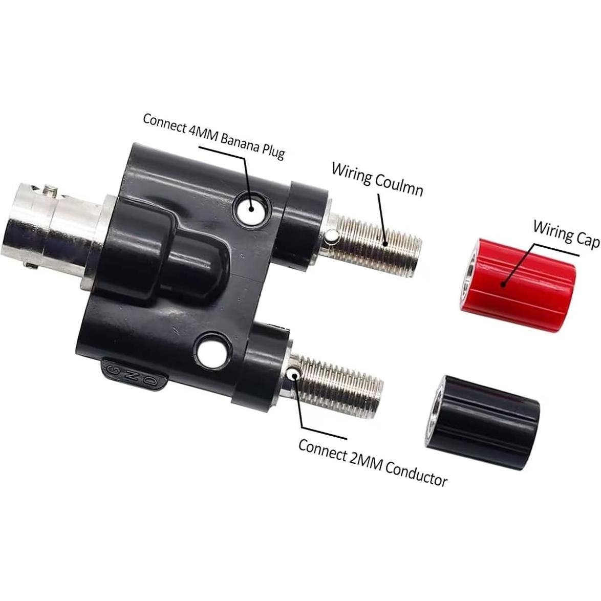 Adaptador BNC Femenino a Doble Banana 4mm - Paquete de 4