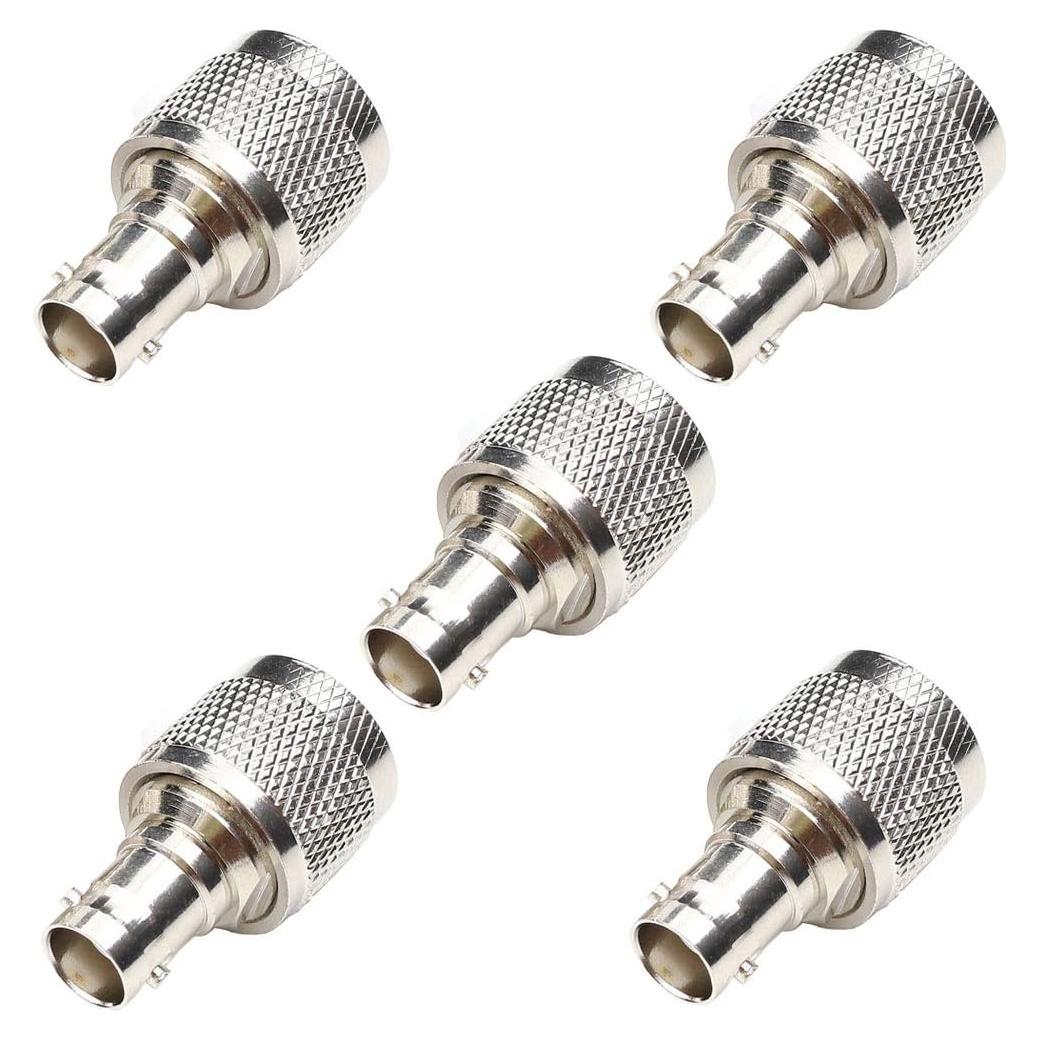 Adaptador Coaxial N Macho a BNC Hembra ANHAN 5 Pack
