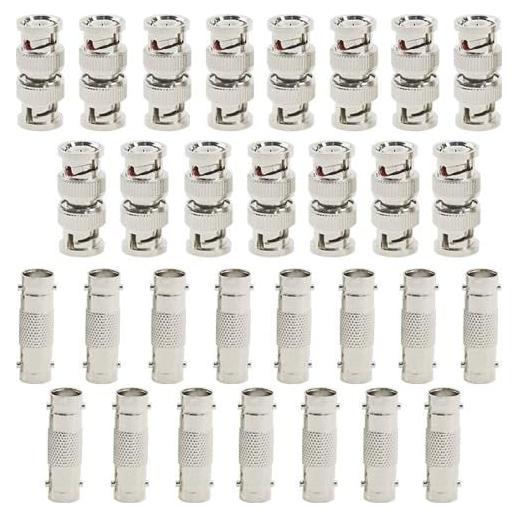 Conectores BNC 30 PCS WMYCONGCONG para CCTV - Macho y Hembra