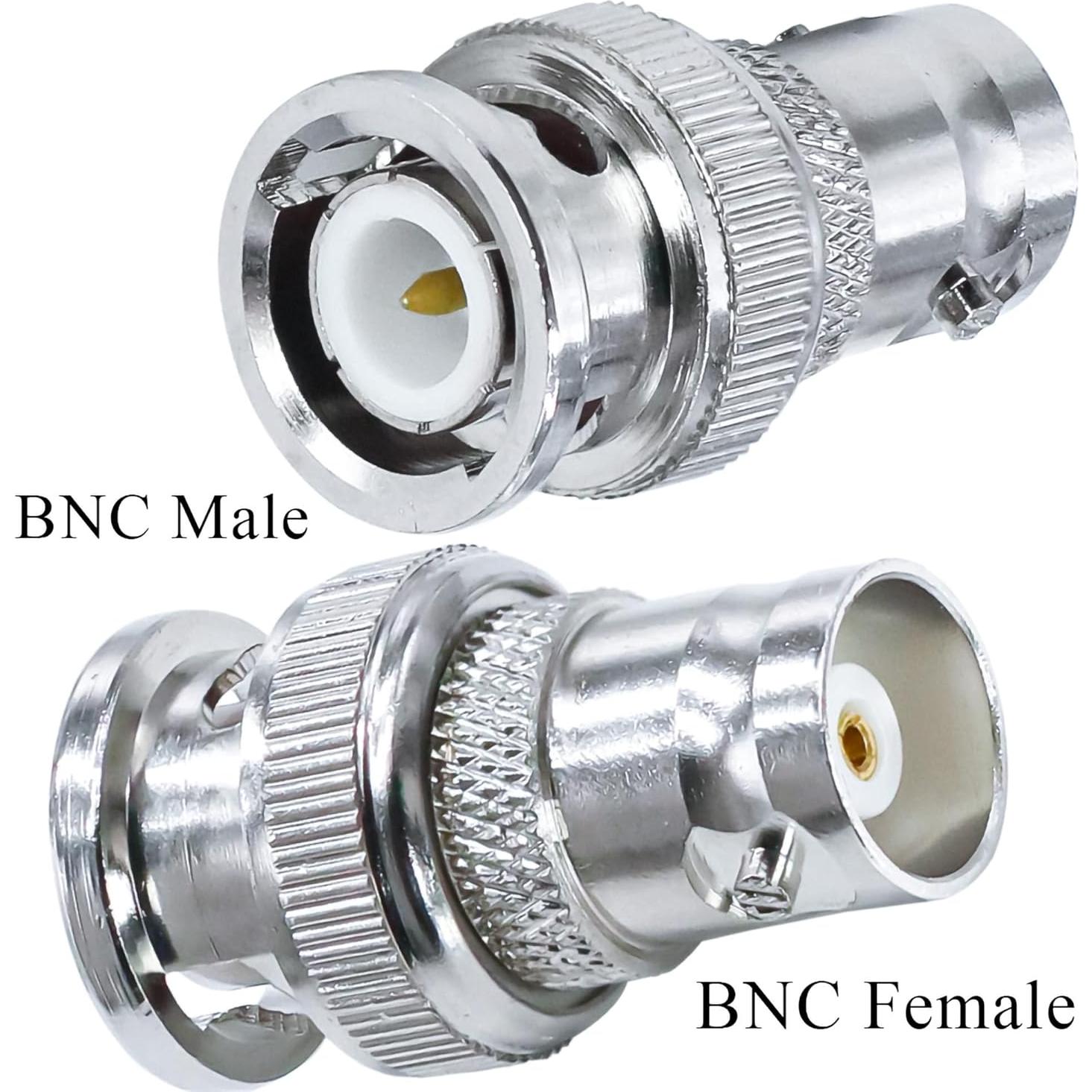 Adaptador Coaxial BNC Macho a Hembra TUOLNK 4pcs 50 Ohmios