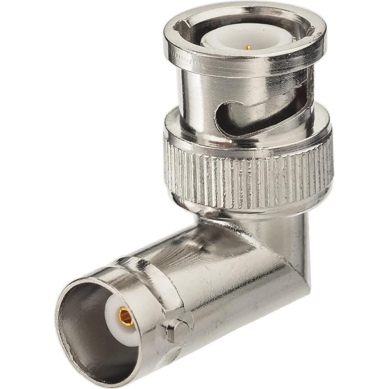 Adaptador BNC macho a hembra ángulo recto Eightwood 5pcs 50 Ohm