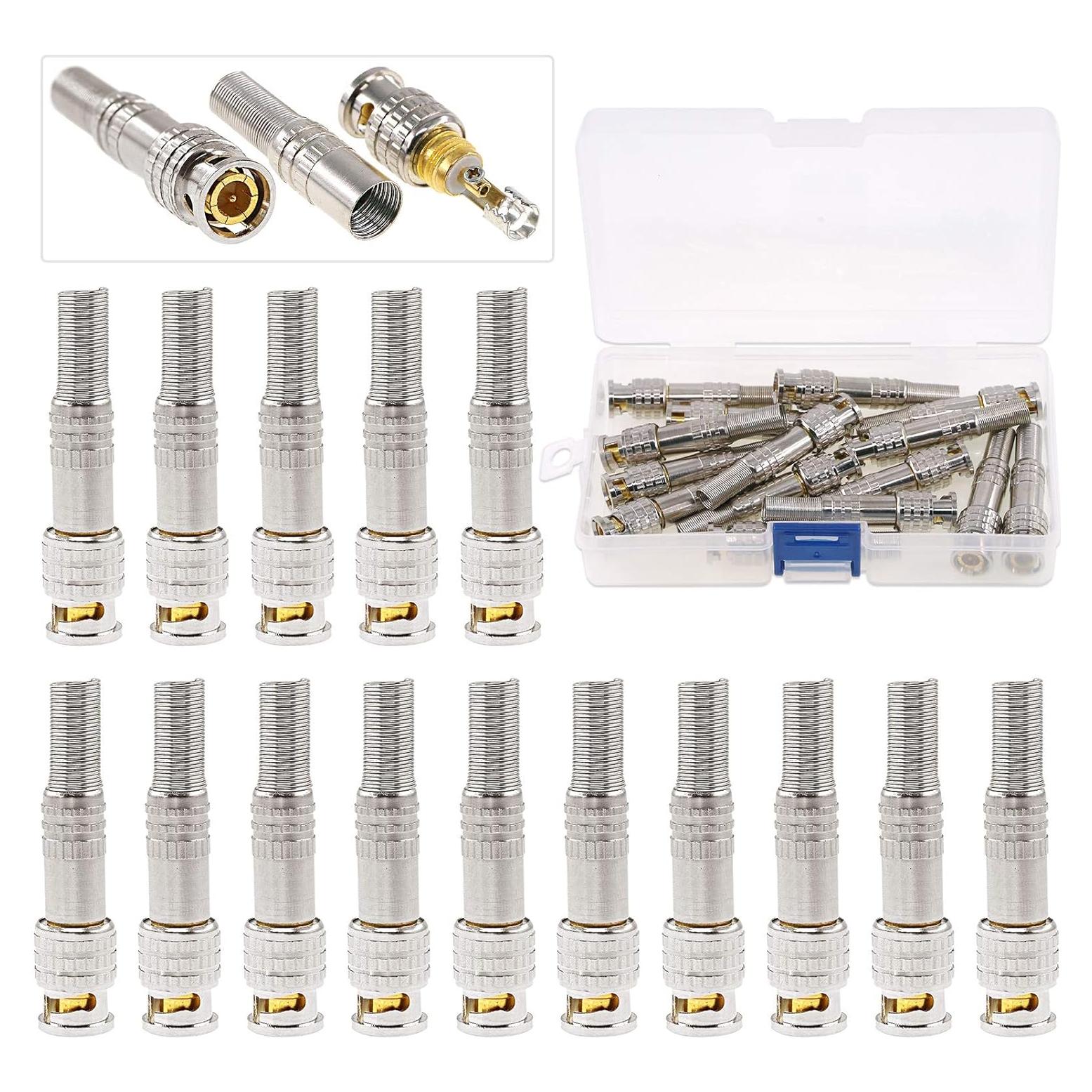 Conectores Coaxiales BNC Macho Glarks 15 Pack RG59 RG6