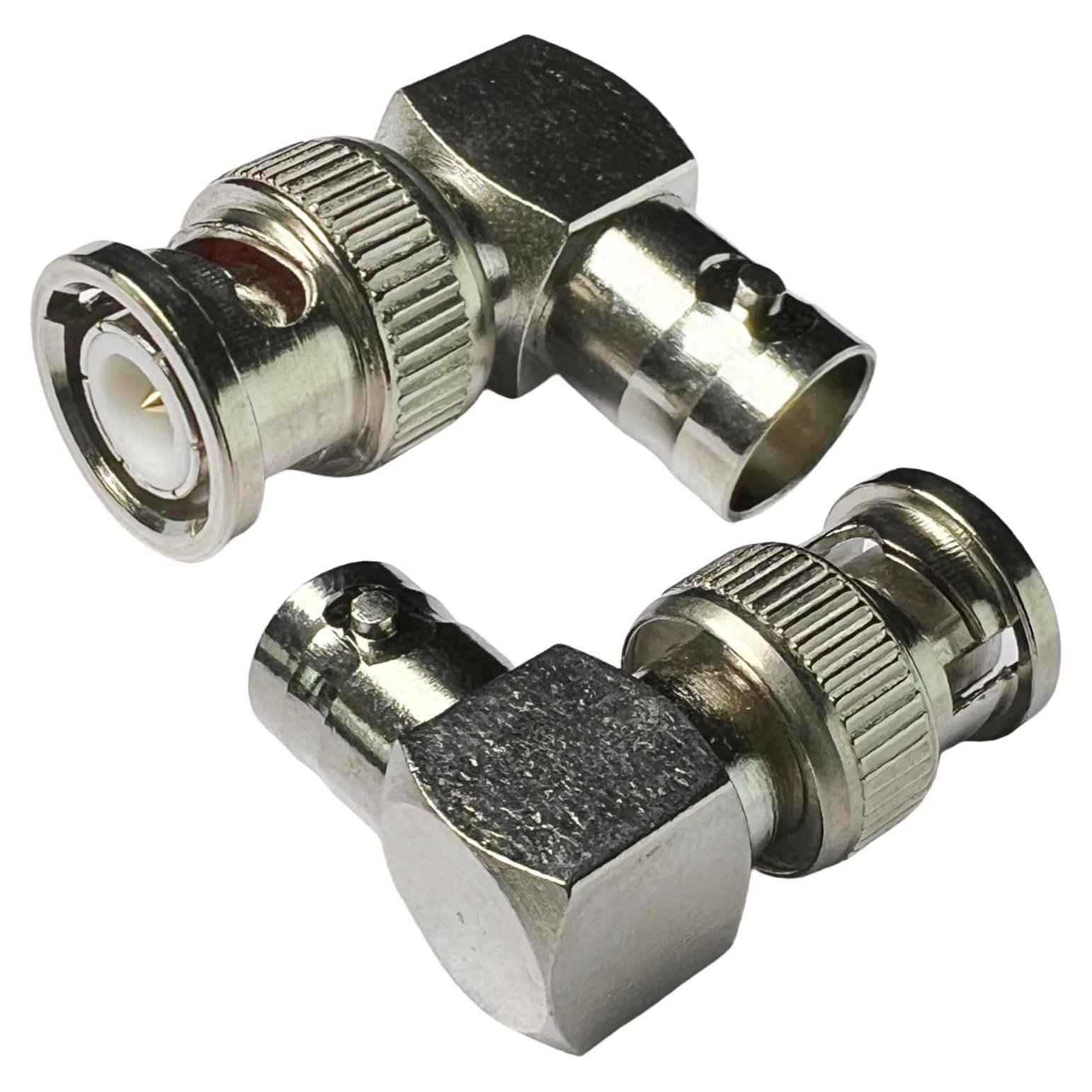 Adaptador BNC ángulo recto Cess - Macho a hembra (paquete de 2)