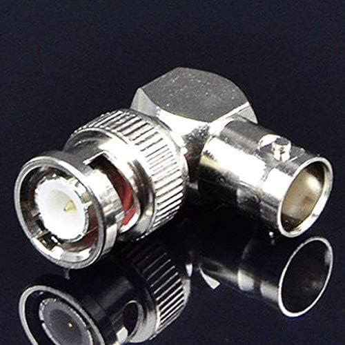 Adaptador BNC ángulo recto Cess - Macho a hembra (paquete de 2)
