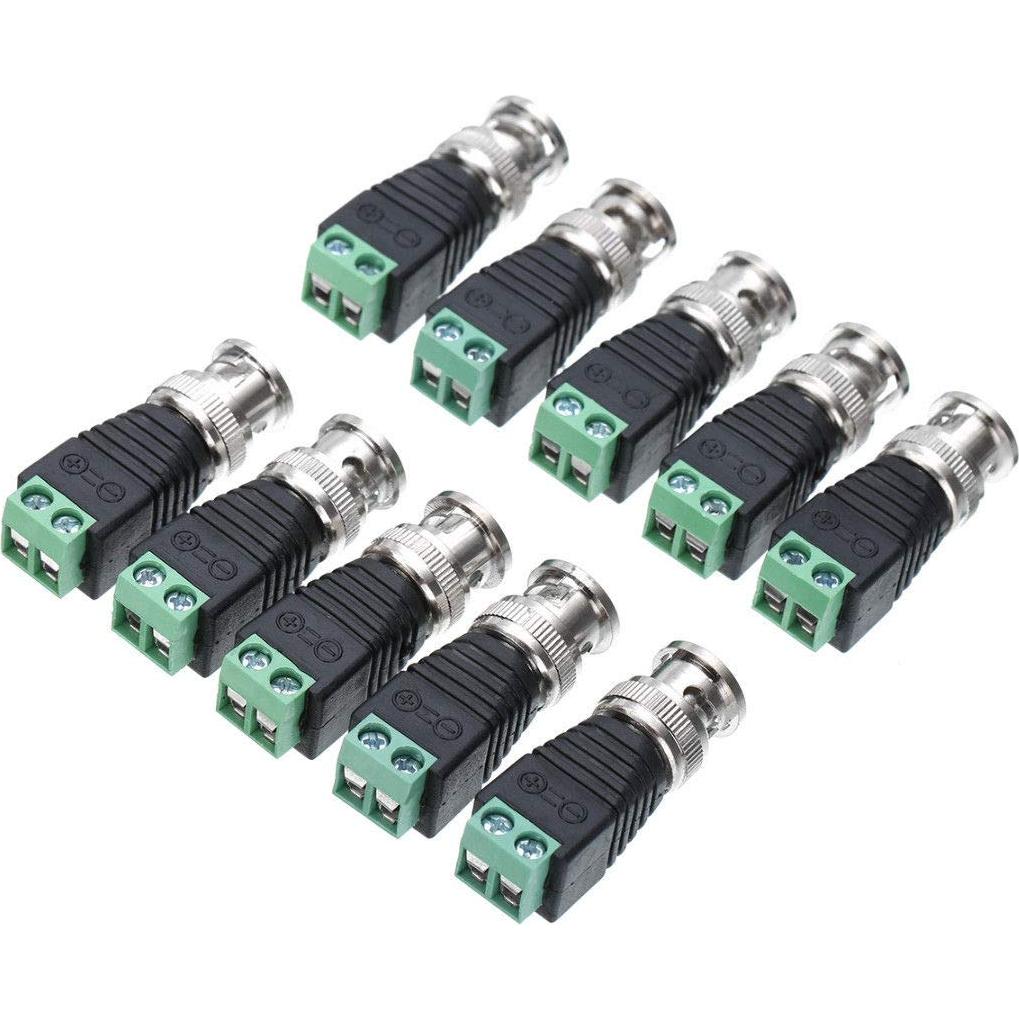 Conector Balun BNC Macho Deguangxin 28 Pcs para CCTV