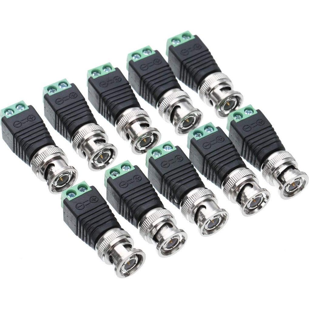 Conector Balun BNC Macho Deguangxin 28 Pcs para CCTV