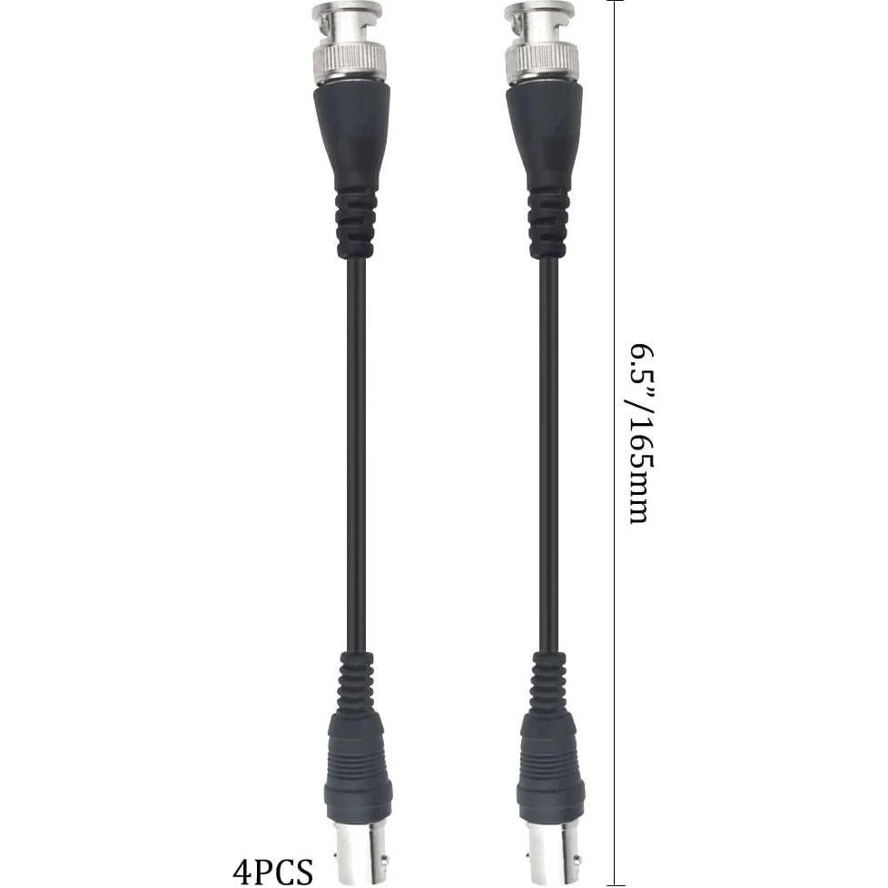 Conectores BNC Crimpador RG174 4 Pcs XLX para CCTV