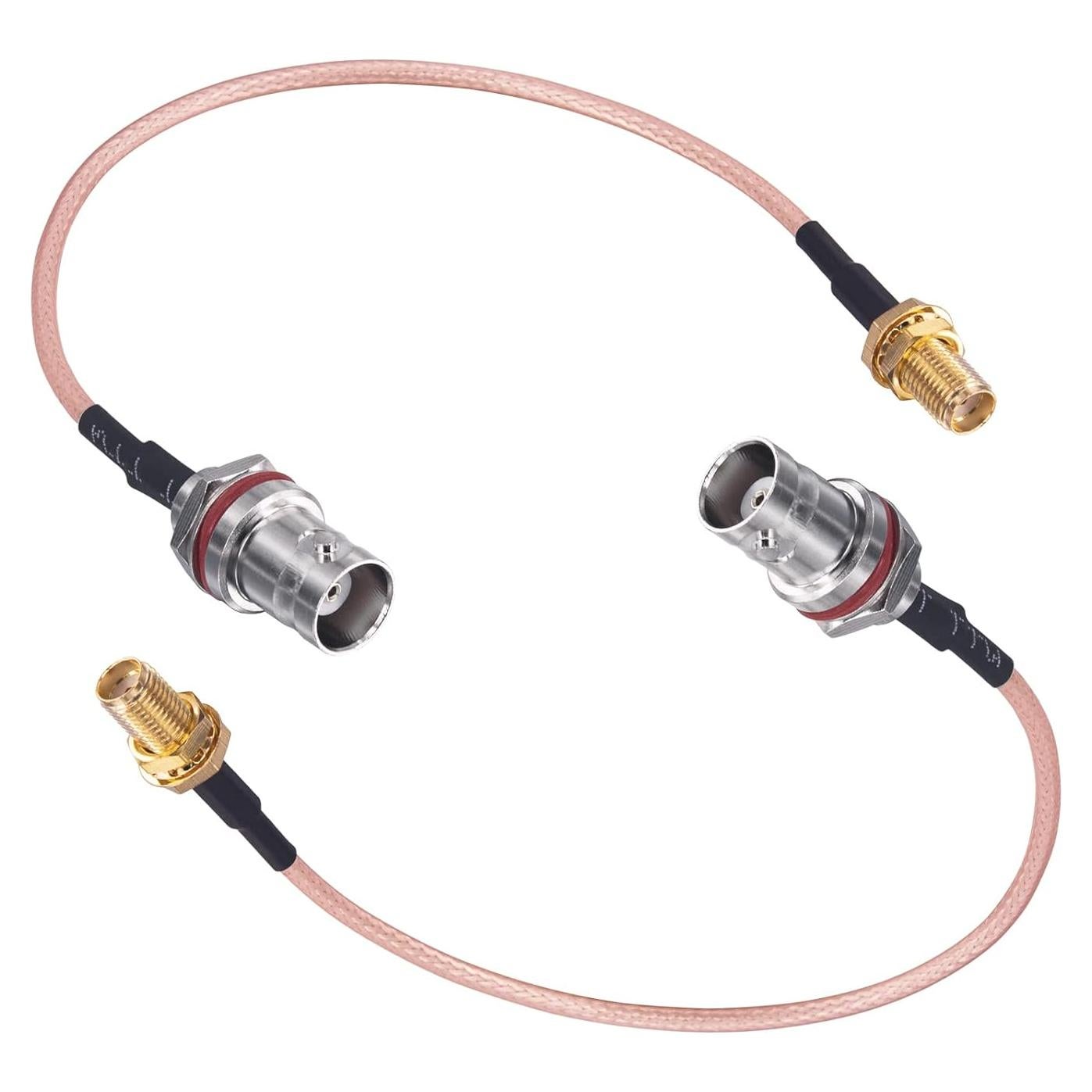 Cable coaxial RG316 BNC hembra a SMA hembra 15 cm 2 Pcs