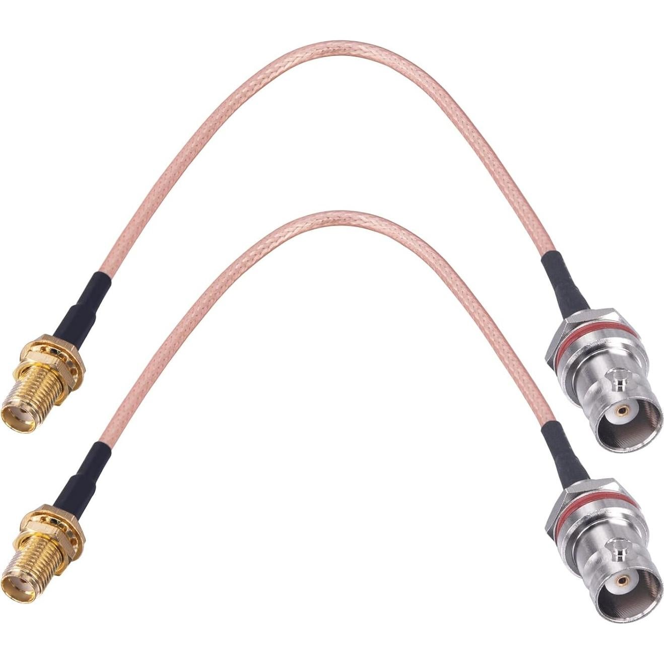 Cable coaxial RG316 BNC hembra a SMA hembra 15 cm 2 Pcs