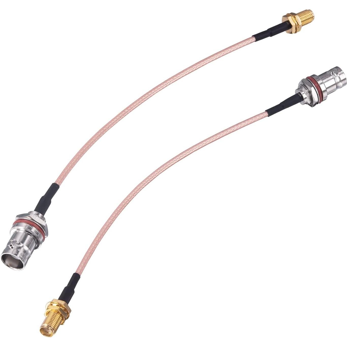 Cable coaxial RG316 BNC hembra a SMA hembra 15 cm 2 Pcs