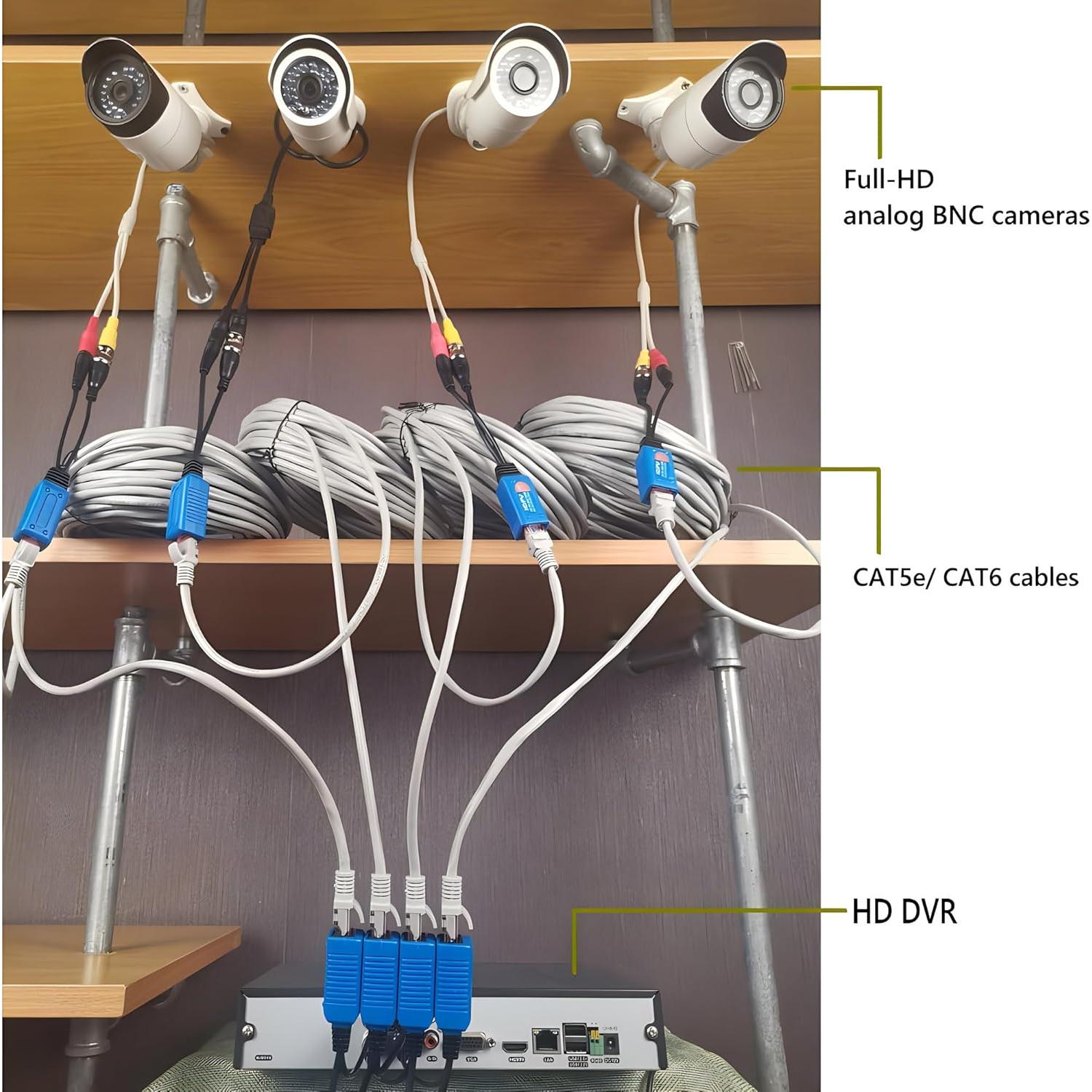 Adaptador BNC a RJ45 EAGLEWATCH 8 Pares 0.57 kg para CCTV