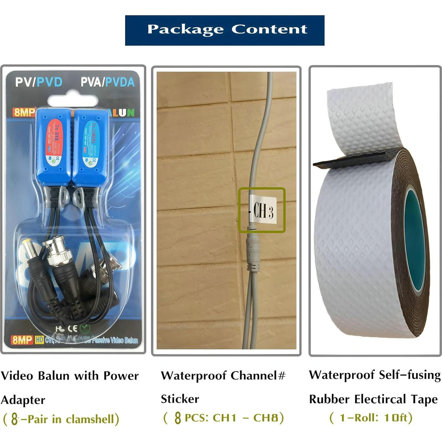 Adaptador BNC a RJ45 EAGLEWATCH 8 Pares 0.57 kg para CCTV