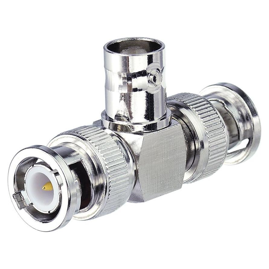 Adaptador Tee BNC Eightwood hembra a doble macho 3 vías