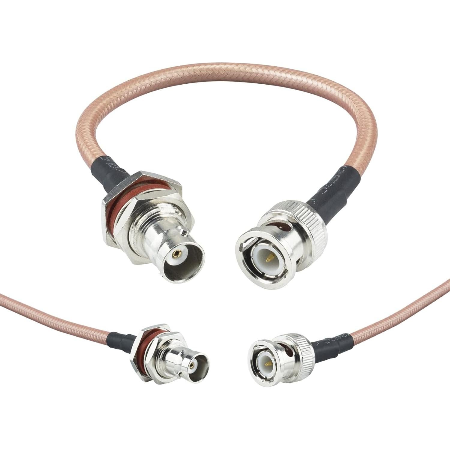 Cable Coaxial BNC Macho a Hembra 20cm RG142 50 Ohm URCIANOW