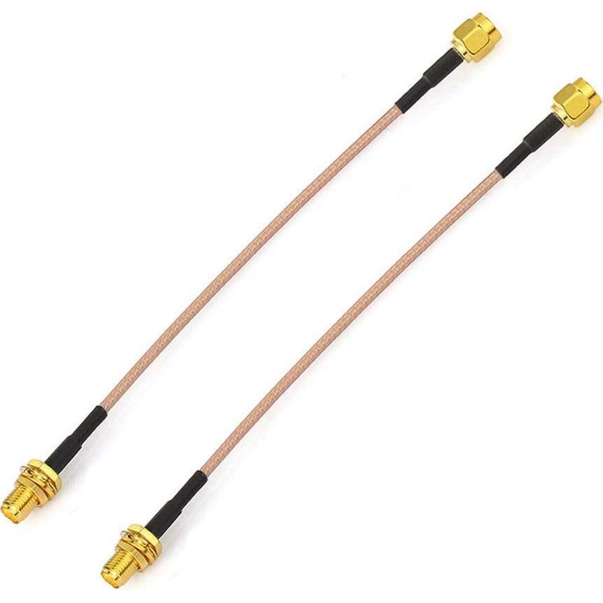 Cable de Extensión Antena SMA Hembra a Macho 15cm 2-Pack Bingfu