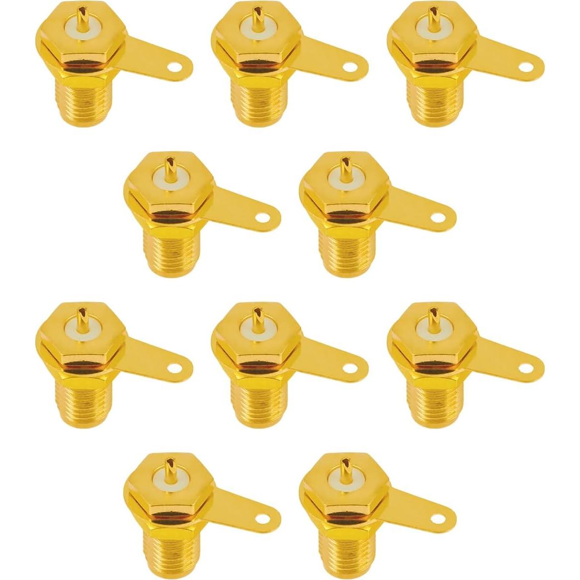 10 Conectores SMA Hembras Coaxiales Montaje en Panel POBADY
