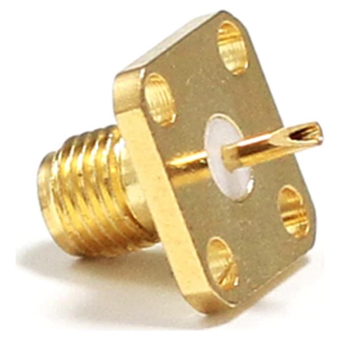 10 Conectores Coaxiales RF SMA Hembra Montaje en Panel 50 Ohm