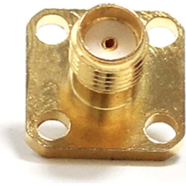 10 Conectores Coaxiales RF SMA Hembra Montaje en Panel 50 Ohm