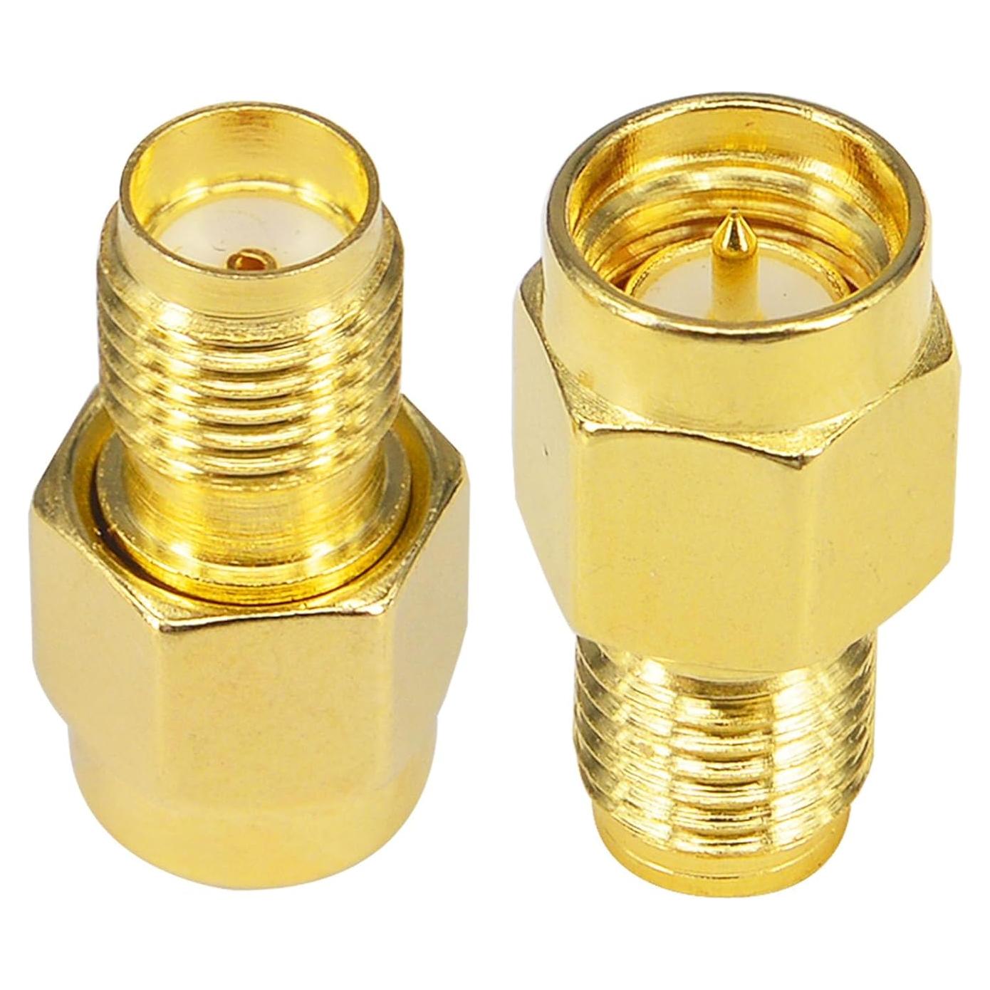 Adaptador SMA Macho a Hembra Kaunosta - 2 Piezas para Antena