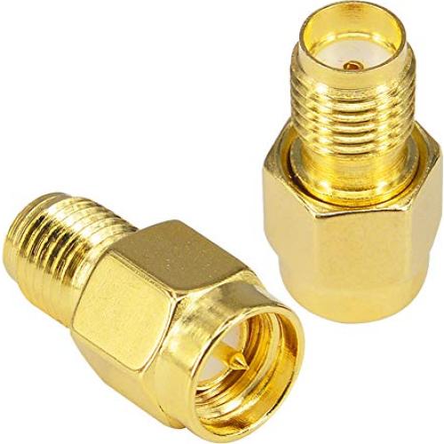 Adaptador SMA Macho a Hembra Kaunosta - 2 Piezas para Antena