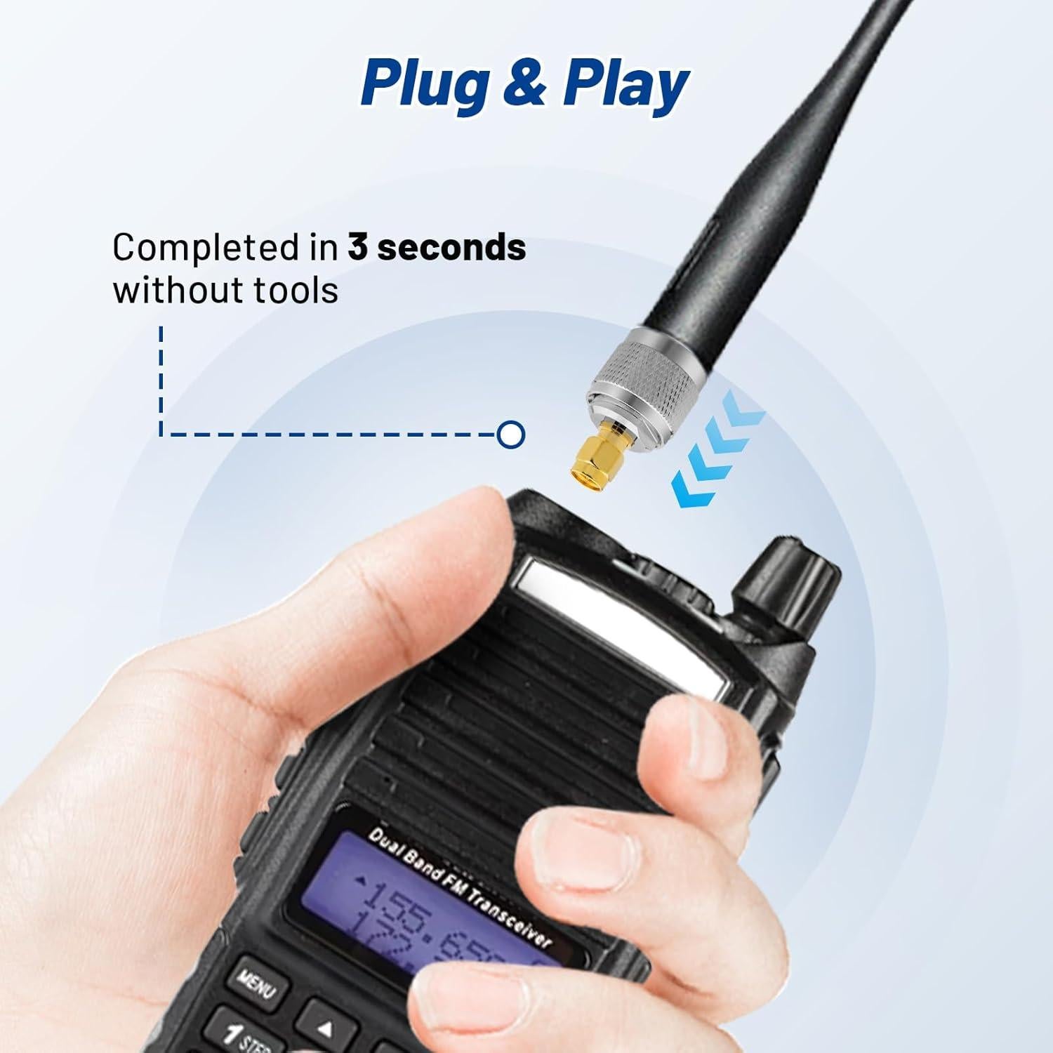 Kit de Adaptadores Coaxiales RF Anina 16 Piezas UHF/BNC/N/F a SMA