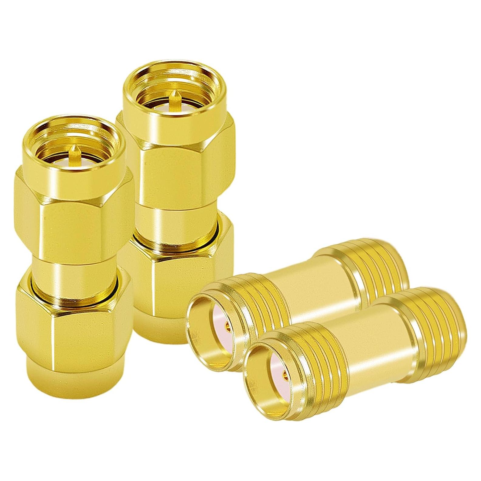 Kit de Adaptadores SMA CNARIO 4 Piezas Macho y Hembra 50 Ohmios