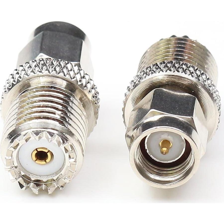 Adaptador Coaxial SMA Macho a Mini UHF Hembra ANHAN 2 Piezas