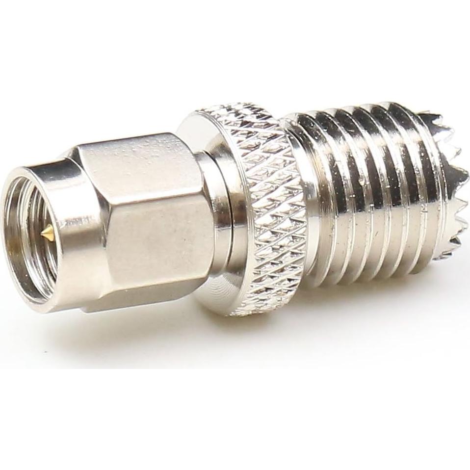 Adaptador Coaxial SMA Macho a Mini UHF Hembra ANHAN 2 Piezas