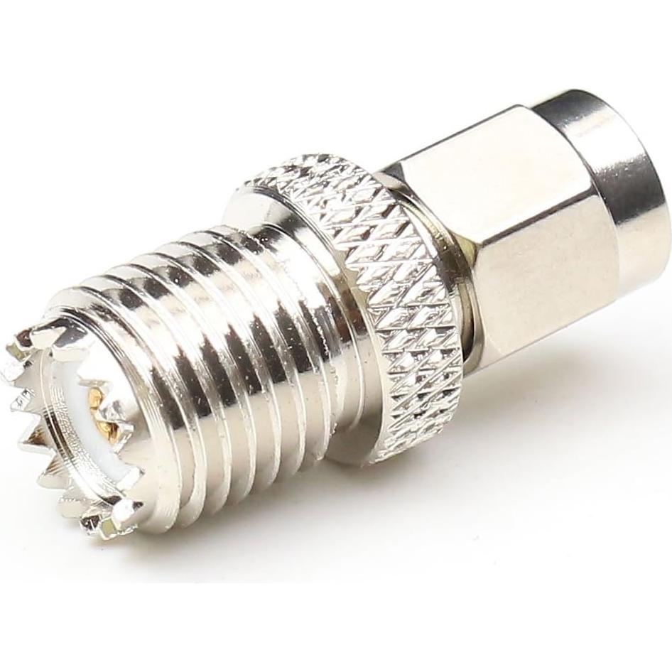 Adaptador Coaxial SMA Macho a Mini UHF Hembra ANHAN 2 Piezas