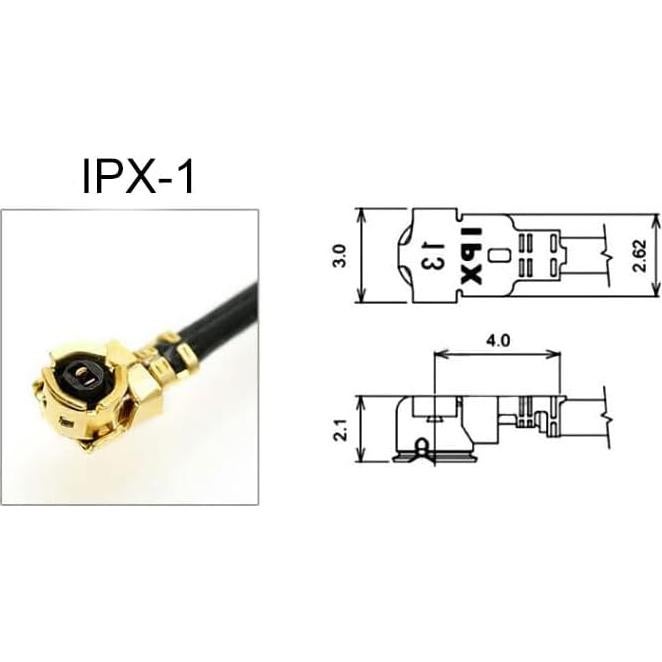 Cable coaxial U.FL-1 a SMA hembra HiLetgo 5pcs 15cm