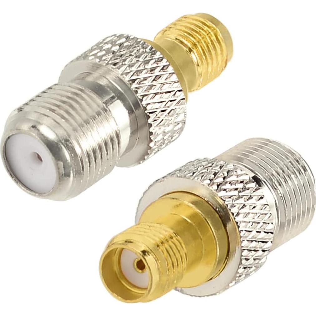 Kit de Adaptadores SMA a F Wlaniot 4 Piezas Coaxial 50 Ohmios