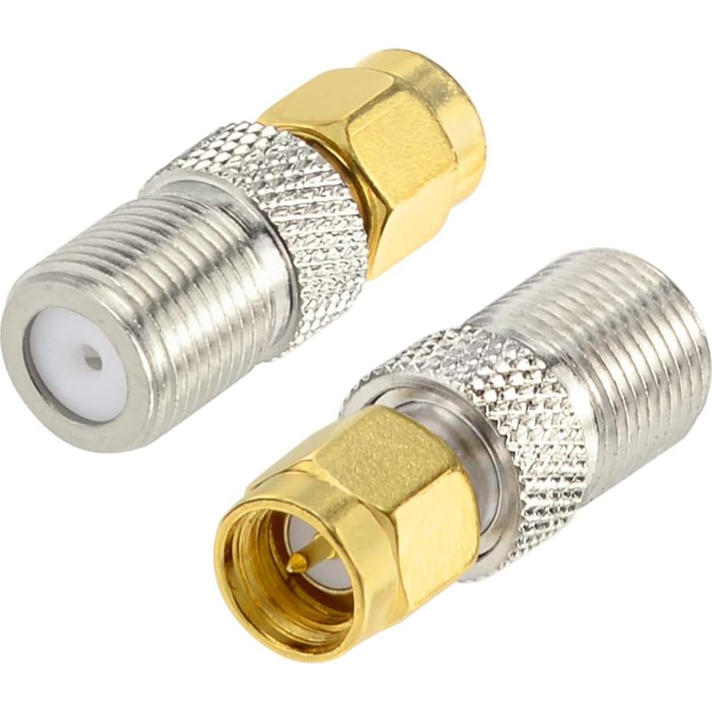 Kit de Adaptadores SMA a F Wlaniot 4 Piezas Coaxial 50 Ohmios