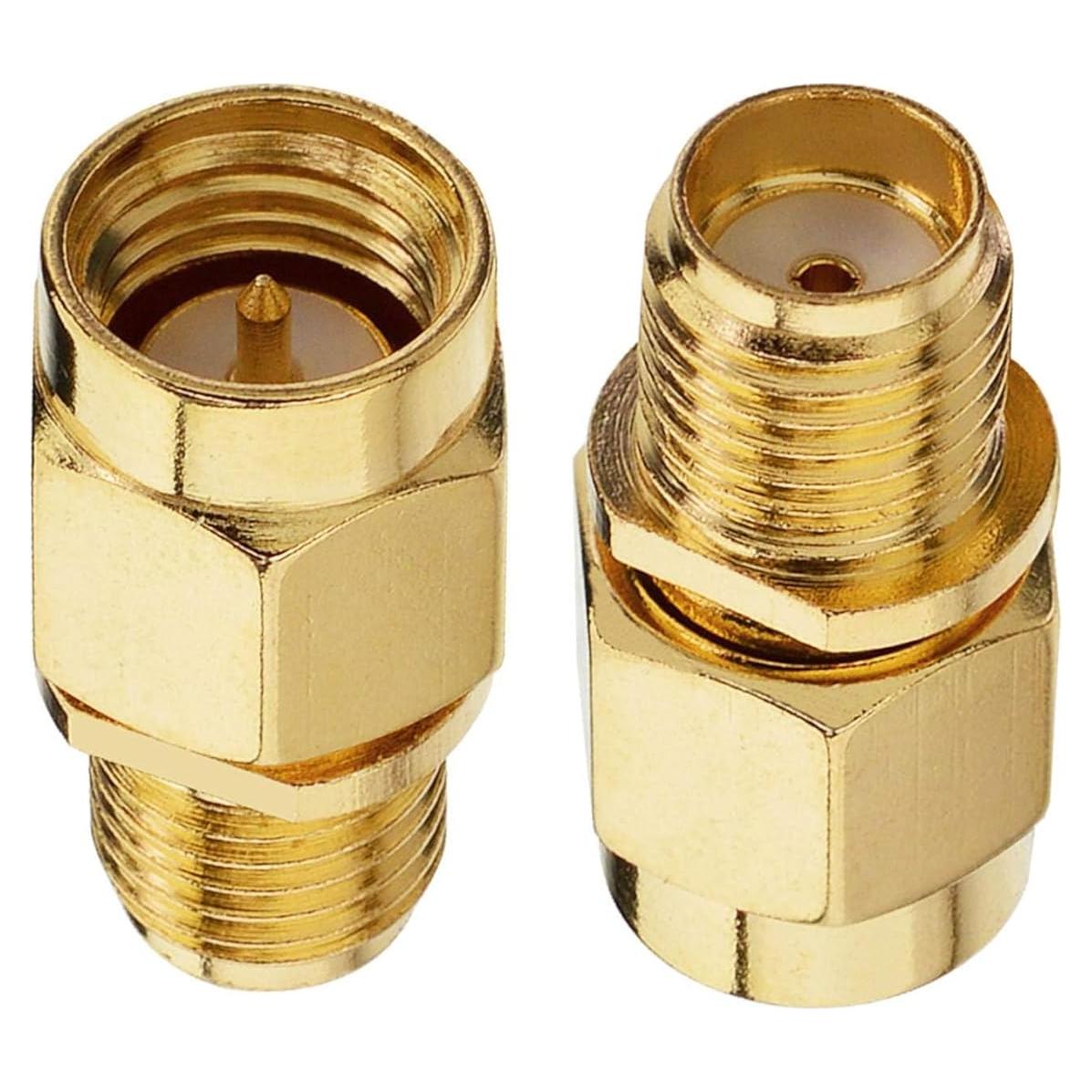 Adaptador Coaxial SMA Macho a Hembra Boobrie - Paquete de 2