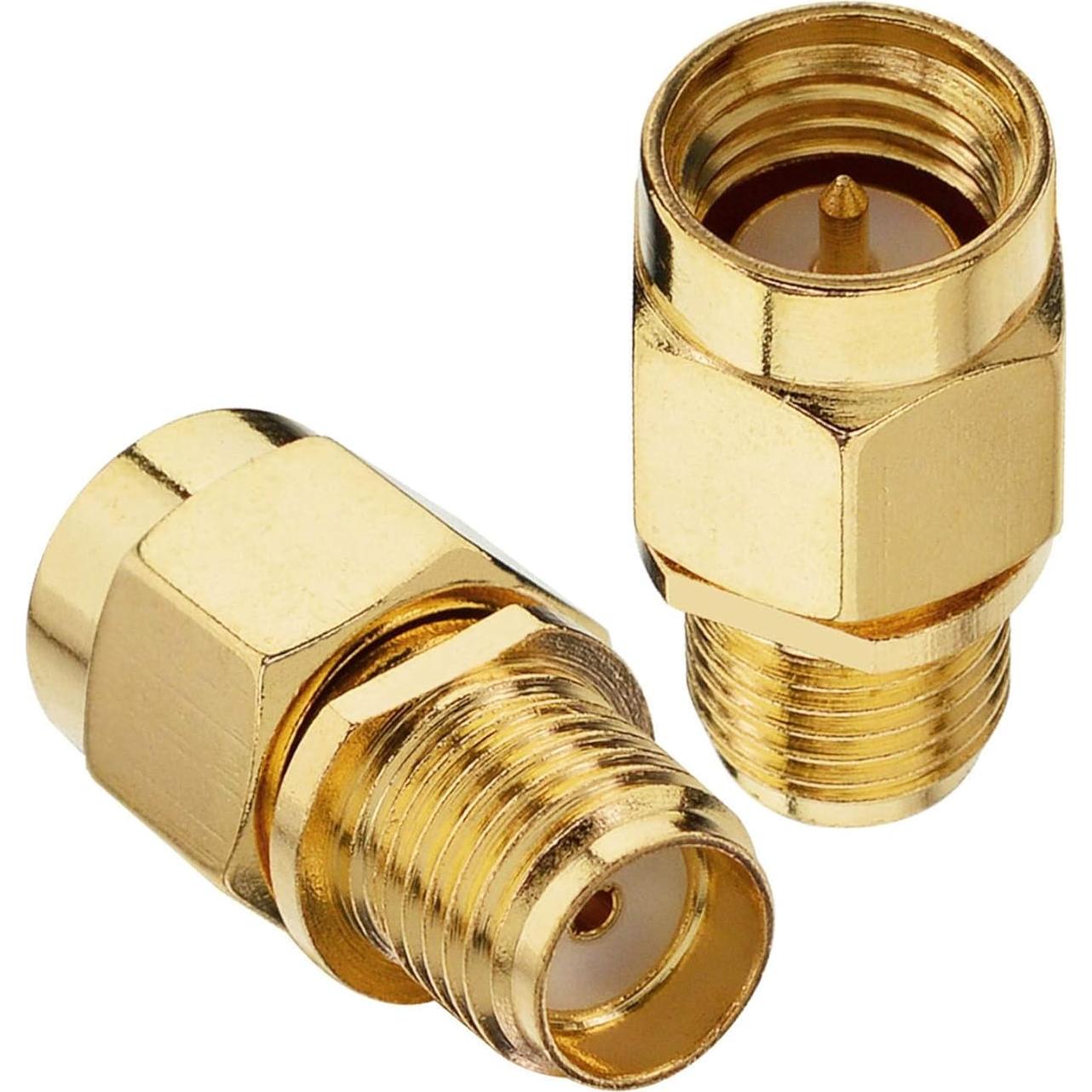Adaptador Coaxial SMA Macho a Hembra Boobrie - Paquete de 2