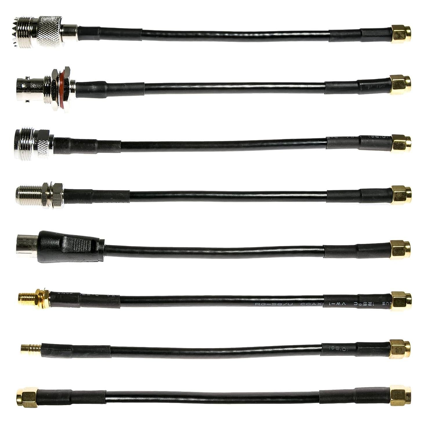 Kit de Cables SMA NooElec - 8 Adaptadores RF para Radios