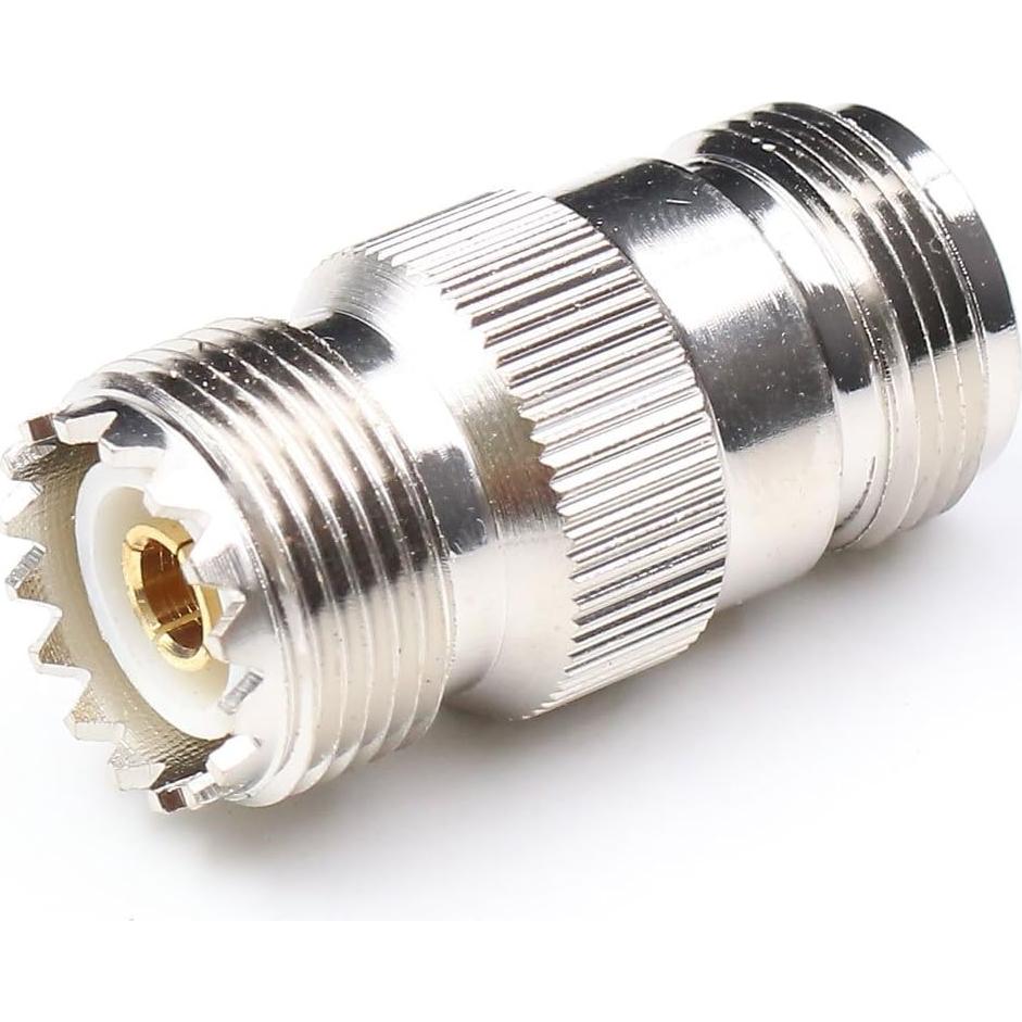 Adaptador Coaxial Hembra N a Hembra UHF ANHAN - Paquete de 2