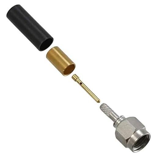 Conector SMA macho TE 1051655-1 50 Ohm soldadura 198g