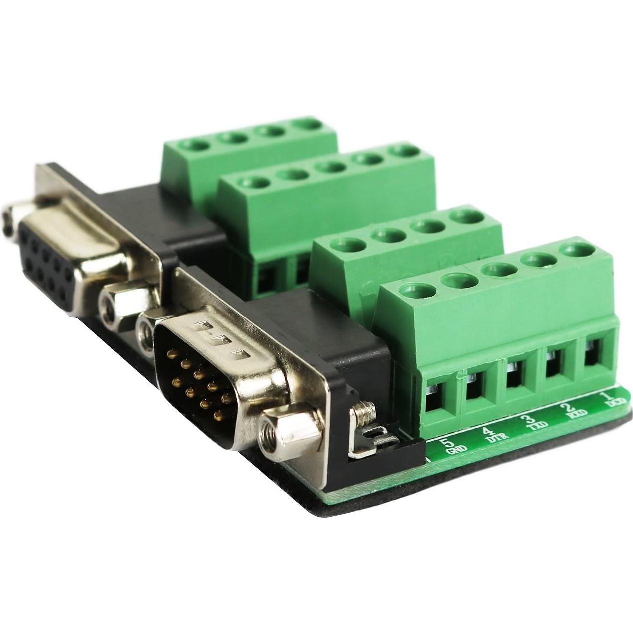 Conector DB9 Twinklebay RS232 Macho y Hembra 9 Pines