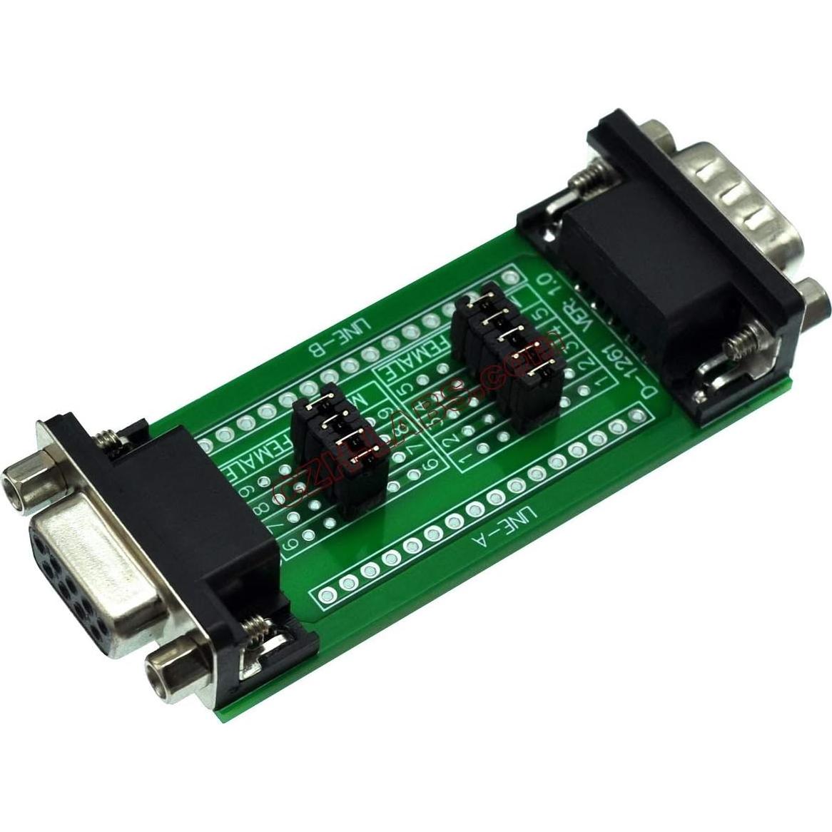 Placa de Prueba Diagnóstica DB9 CZH-LABS con Conectores Macho y Hembra