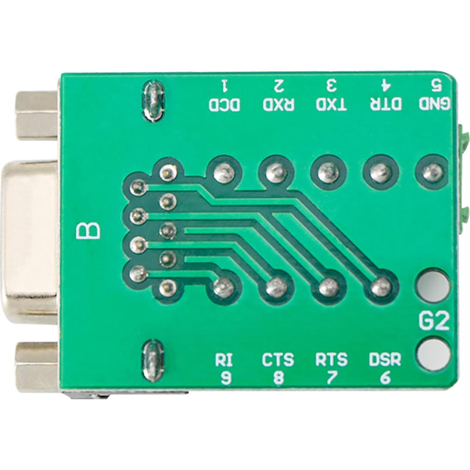 Conector hembra DB9 RS232 sin soldadura - 3 piezas