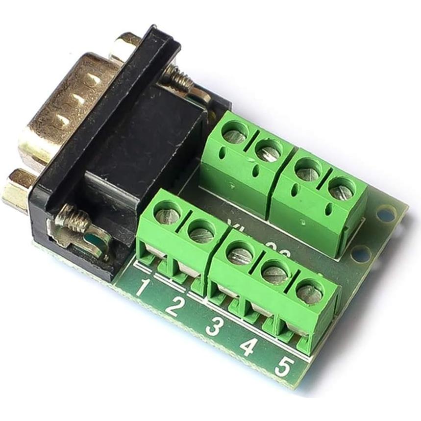 Adaptador DB9 Macho RS232 a Terminal HiLetgo - 2 Piezas