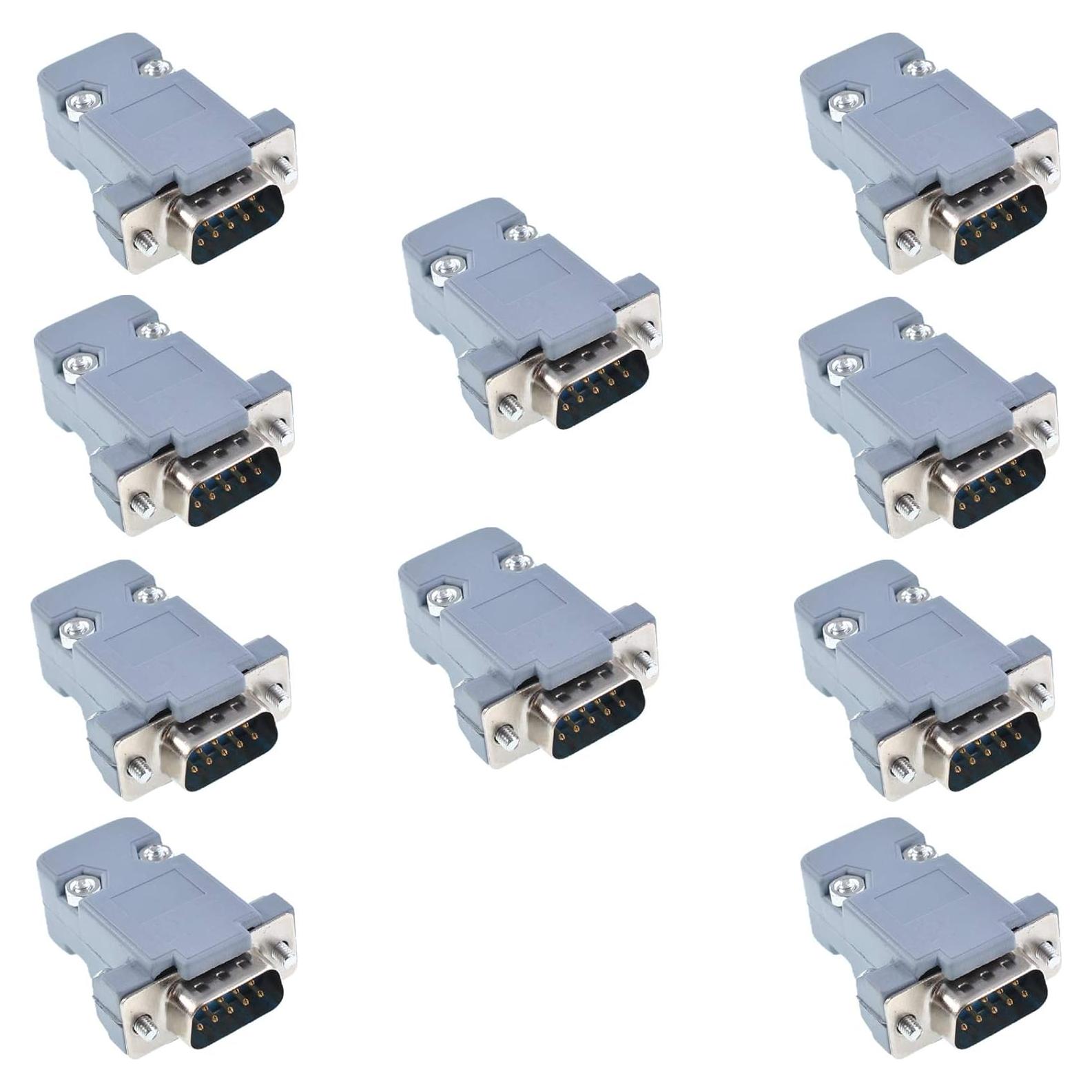 Kit de Conectores Macho DB9 Oiyagai 10 Piezas Plástico