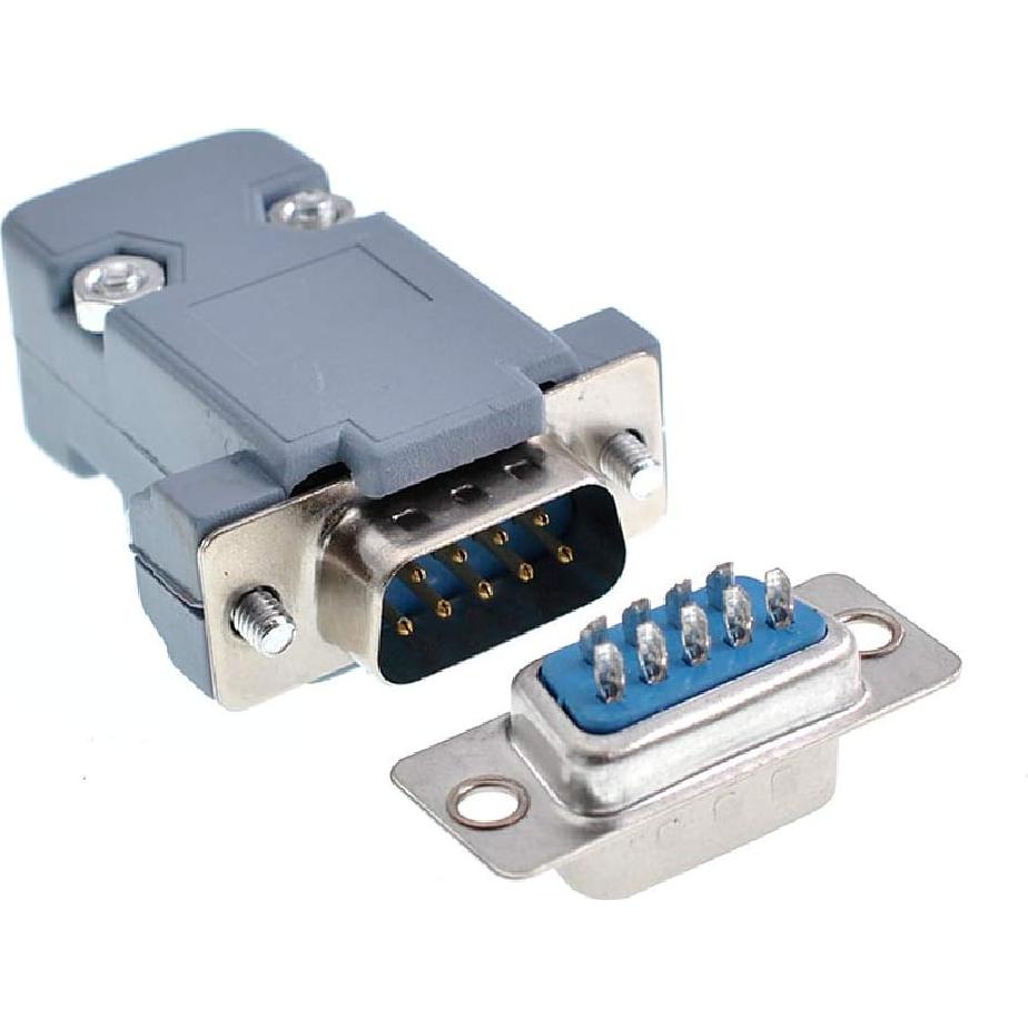 Kit de Conectores Macho DB9 Oiyagai 10 Piezas Plástico