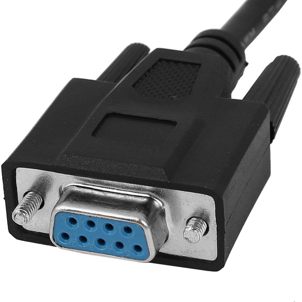 Cable de Programación PLC uxcell RS232 DB9 a Mini Din 3m