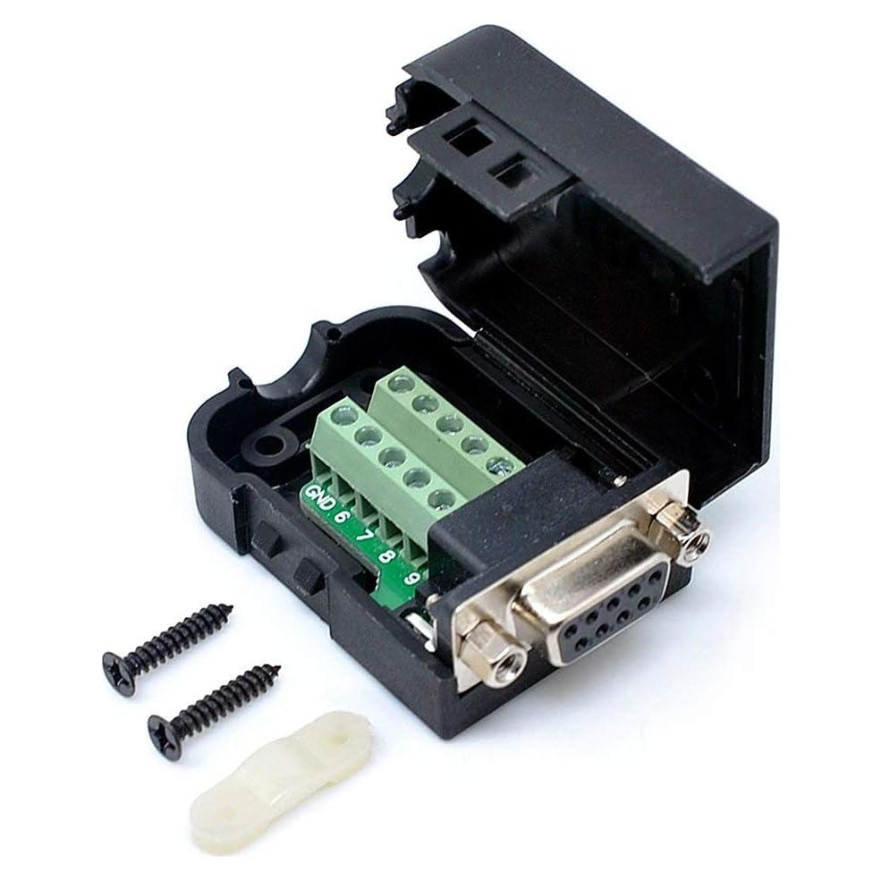 Adaptador D-SUB hembra DB9 Oiyagai 9 pines con tuerca