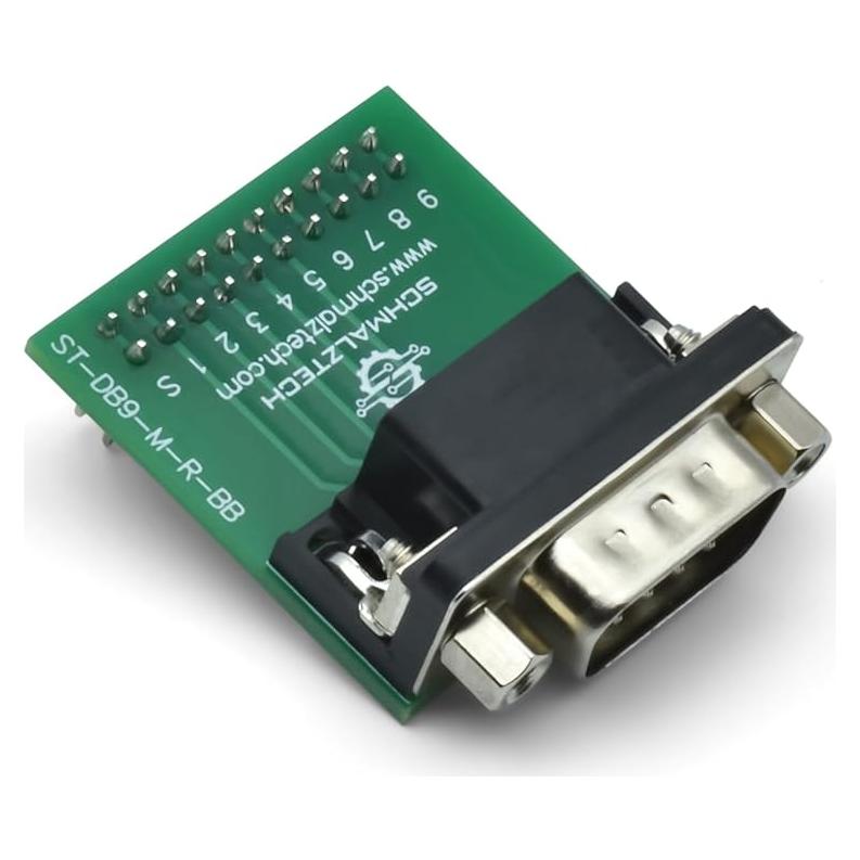 Placa de Desglose Macho DB9 SchmalzTech ST-DB9-M-R-BB