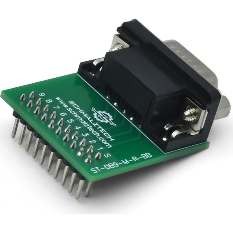Placa de Desglose Macho DB9 SchmalzTech ST-DB9-M-R-BB