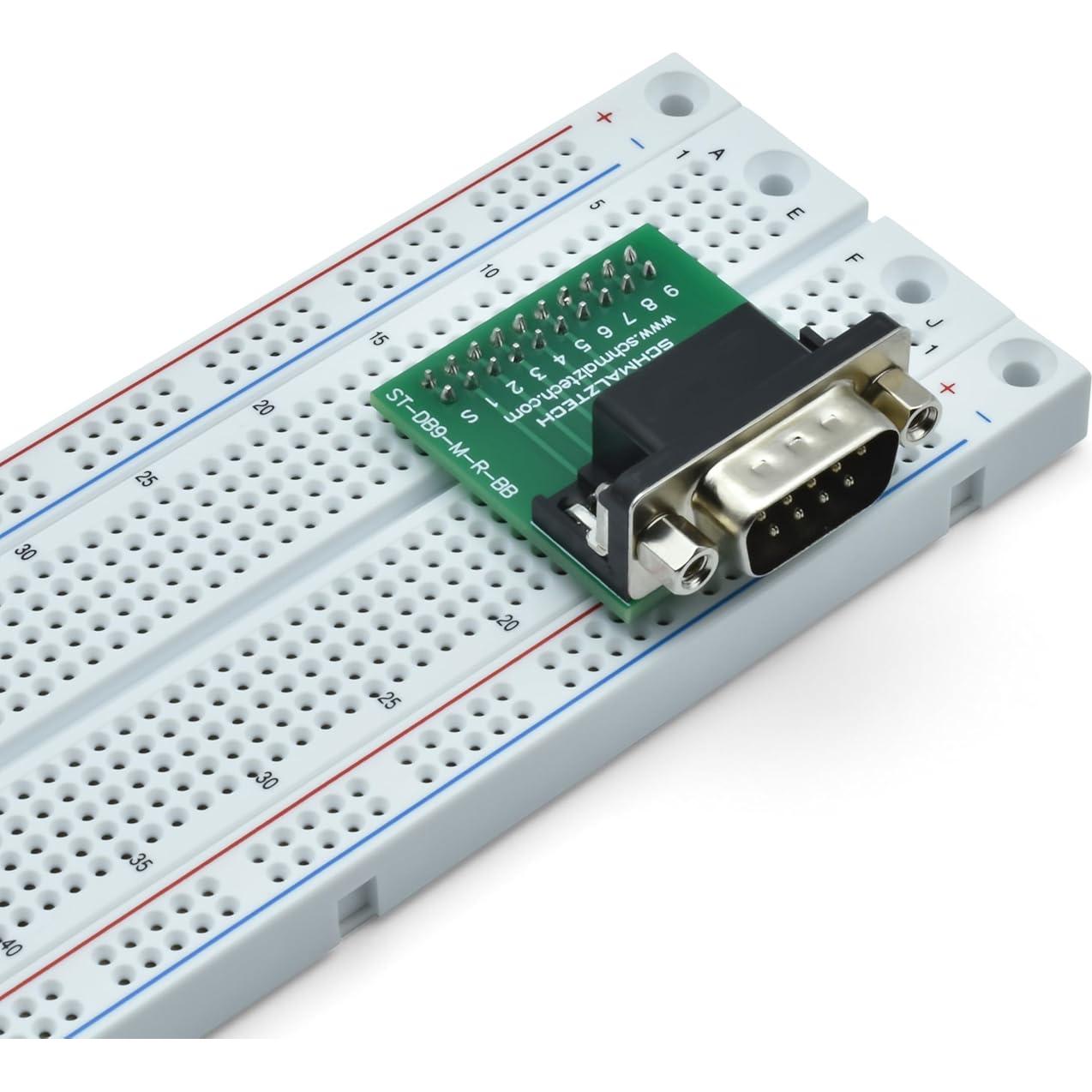 Placa de Desglose Macho DB9 SchmalzTech ST-DB9-M-R-BB