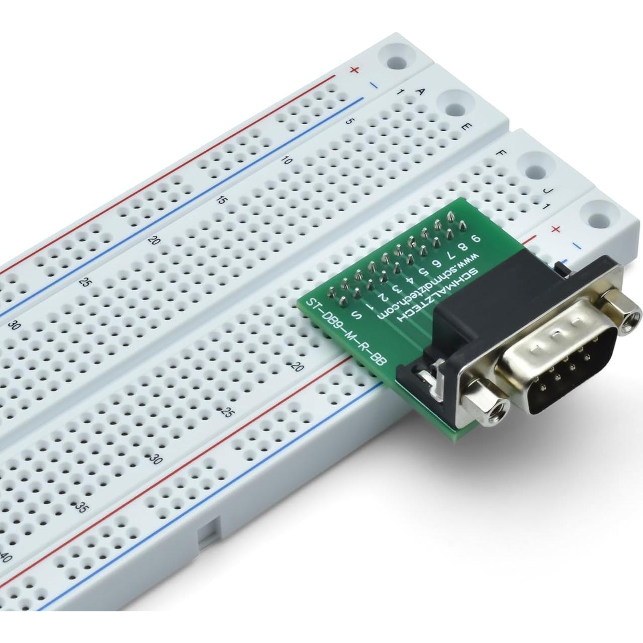Placa de Desglose Macho DB9 SchmalzTech ST-DB9-M-R-BB
