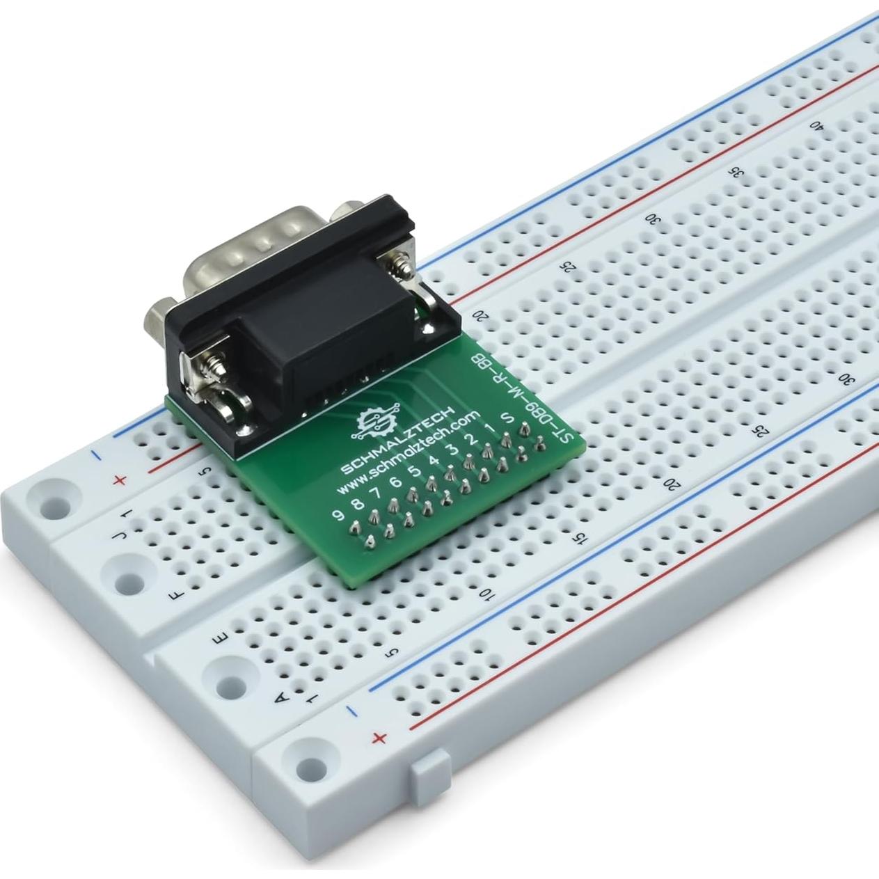 Placa de Desglose Macho DB9 SchmalzTech ST-DB9-M-R-BB